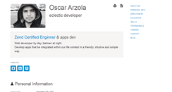 Desktop Screenshot of oscararzola.com