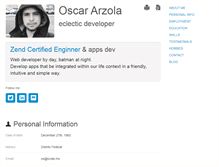 Tablet Screenshot of oscararzola.com